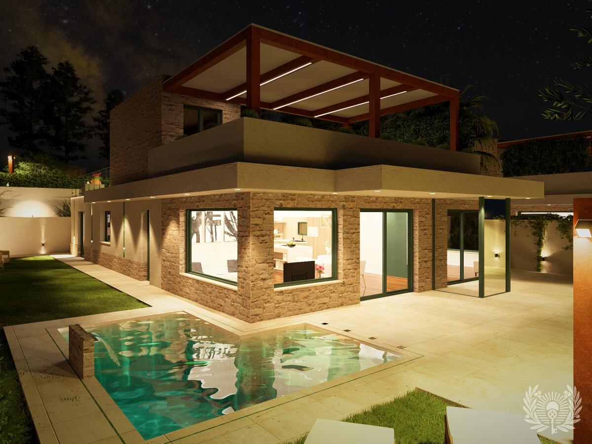 Villa GB 137 m² - Tre Noci, Alcamo — Progetto approvato, lavori in corso.